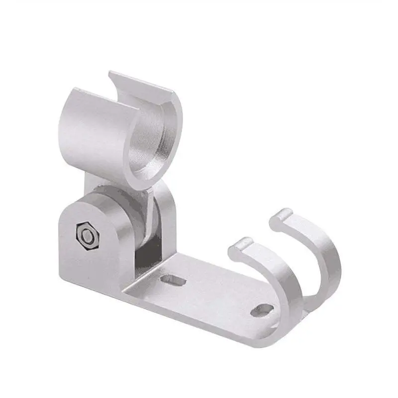 Space Aluminum Rotary Shower Holder Marble Bracket Solid Flexible Functional with Extra Hook for | Обустройство дома