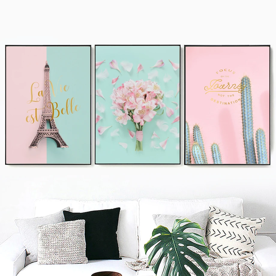 Paris Tower Flower Cactus Wall Art Canvas Painting Nordic Posters And Prints Landscape Wall Pictures For Living Room Home Decor
Paris Tower Flower Cactus Wall Art Canvas Painting Nordic Posters And Prints Landscape Wall Pictures For Living Room Home Decor