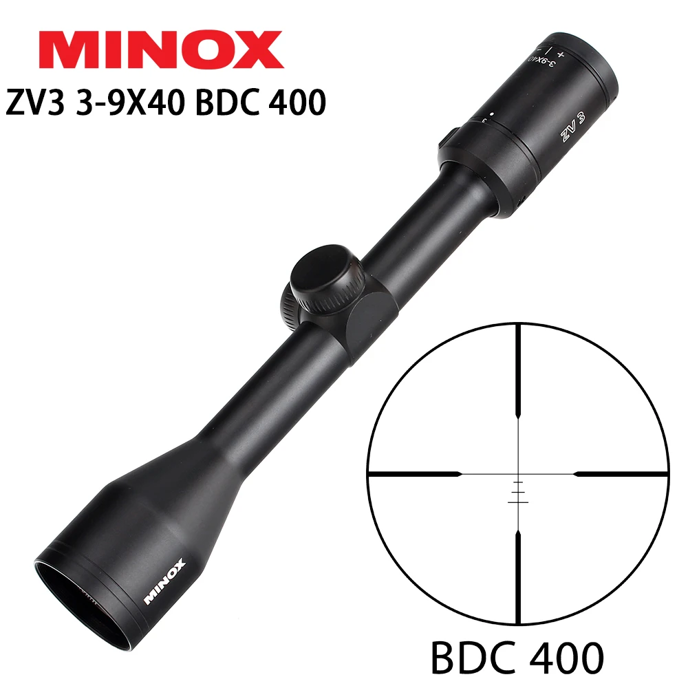 Tactical Optical Sight MINOX ZV 3 3-9X40 BDC 400 Riflescope Reticle Optical Sight Air Rifle Scope Hunting Caza Airsoft Airgun
Tactical Optical Sight MINOX ZV 3 3-9X40 BDC 400 Riflescope Reticle Optical Sight Air Rifle Scope Hunting Caza Airsoft Airgun