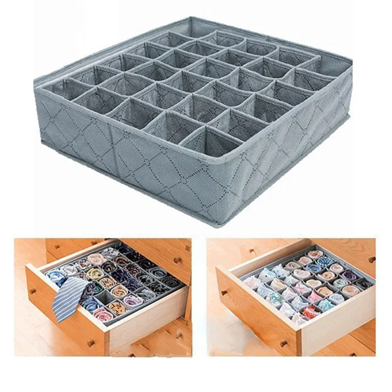 Portable Non-woven 30 Grid Foldable Storage Box For Home Gadget Storage Organizer Bra Underwear Socks Storage Finishing Box
Portable Non-woven 30 Grid Foldable Storage Box For Home Gadget Storage Organizer Bra Underwear Socks Storage Finishing Box