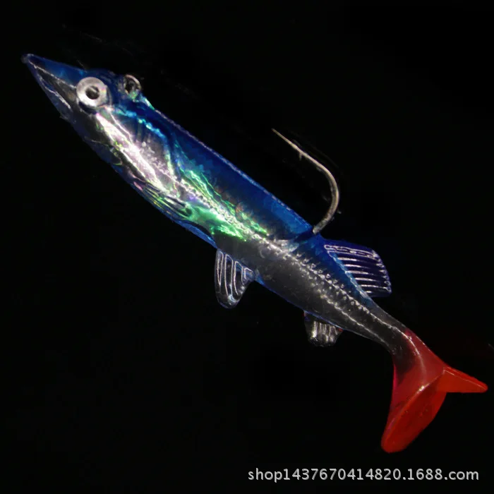 1Pcs Lifelike Single Hook Silicone Soft T Tail Single Bait 8cm/6g Wobbler Isca Artificial Soft Sea Fishing Lure
1Pcs Lifelike Single Hook Silicone Soft T Tail Single Bait 8cm/6g Wobbler Isca Artificial Soft Sea Fishing Lure