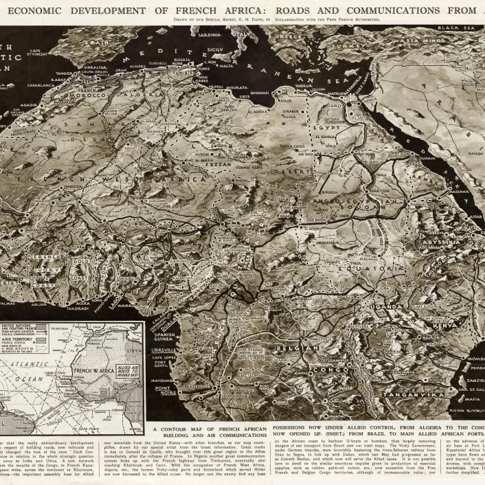 Development Of French Africa By G. H. Davis Poster Print By ® Illustrated London News Ltdmary Evans (24 X 18)