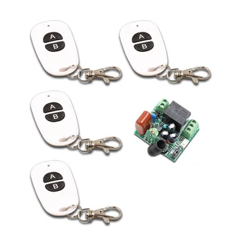Latest Mini Size 220V 1CH 10A Wireless Remote Control Switch Relay Receiver+4pcs Waterproof Transmitter 2Buttons 315/433 MHZ
Latest Mini Size 220V 1CH 10A Wireless Remote Control Switch Relay Receiver+4pcs Waterproof Transmitter 2Buttons 315/433 MHZ