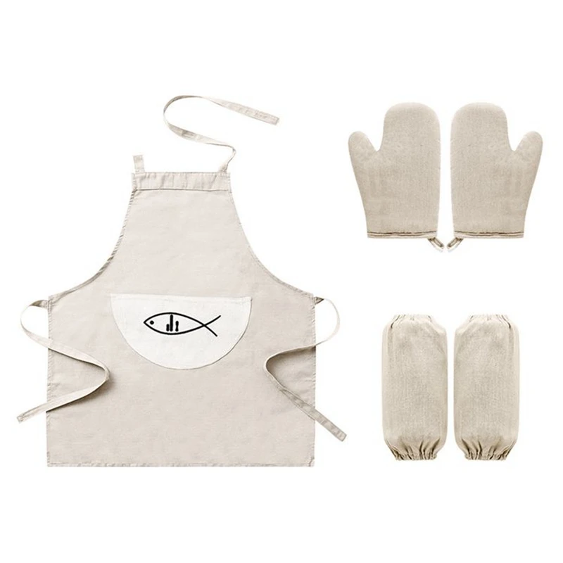 WHISM Elegant Kitchen Dress Sets Cotton Waterproof Oilproof Apron Long Oversleeve Oven Mitts Kitchen Arm Cover Pot Holder Gloves
WHISM Elegant Kitchen Dress Sets Cotton Waterproof Oilproof Apron Long Oversleeve Oven Mitts Kitchen Arm Cover Pot Holder Gloves