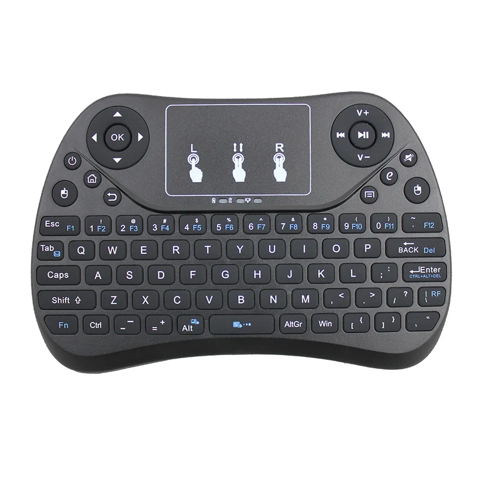 Backlit T2 2.4G RF Wireless Air Mouse Keyboard with Touchpad Bluetooth Gaming Keyboard for Android TV Box hisense Smart tv
Backlit T2 2.4G RF Wireless Air Mouse Keyboard with Touchpad Bluetooth Gaming Keyboard for Android TV Box hisense Smart tv