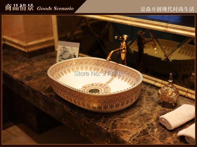 Cloakroom Oval Porcelain Wash Basin Lavabo Counter top Sink Vessel Bathroom Hand Paint Art Wash Sink JY-XPTP109
Cloakroom Oval Porcelain Wash Basin Lavabo Counter top Sink Vessel Bathroom Hand Paint Art Wash Sink JY-XPTP109