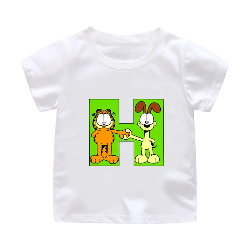 ZSIIBO Kids Tees Girls Cartoon Garfield cat Animal Print Alphabet Cotton Tops Children Boy Baby Clothes 2019summer new shirt
ZSIIBO Kids Tees Girls Cartoon Garfield cat Animal Print Alphabet Cotton Tops Children Boy Baby Clothes 2019summer new shirt