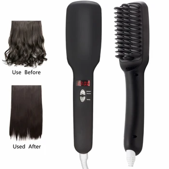 New multifunction Ionic Hair Straightening Brush with Ceramic Tourmaline Electric Hair Straighteners Brush Flat Iron black
New multifunction Ionic Hair Straightening Brush with Ceramic Tourmaline Electric Hair Straighteners Brush Flat Iron black