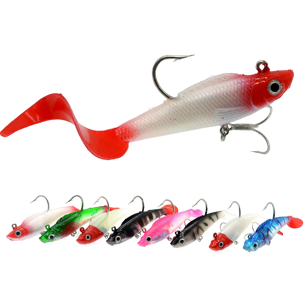 WLDSLURE Soft Silicone Lures 18g/9.5cm Lead Head Jig Fishing Lures Softbaits Fish Single Hook Artificial Bait Supplies Tackles
WLDSLURE Soft Silicone Lures 18g/9.5cm Lead Head Jig Fishing Lures Softbaits Fish Single Hook Artificial Bait Supplies Tackles