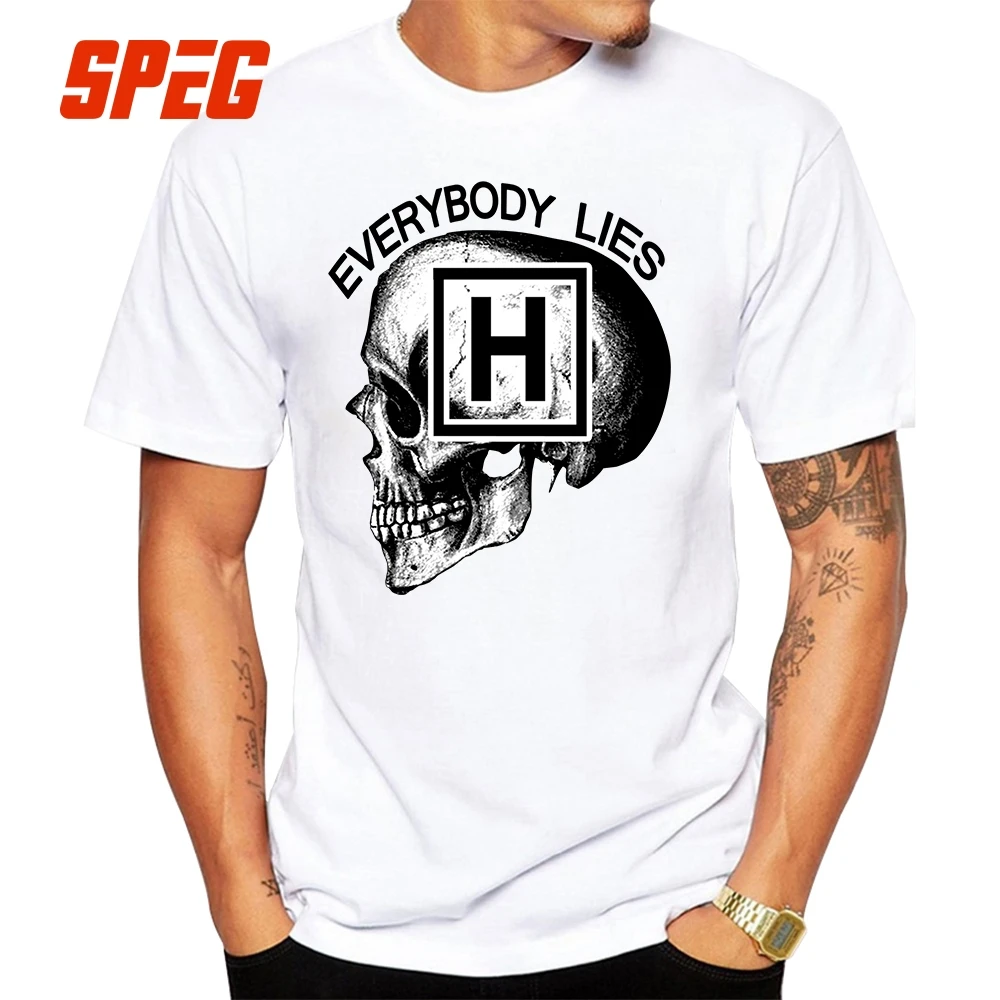 T Shirts Dr House Everybody Lies Skull T-Shirt for Men Men 100% Cotton Short Sleeve Clothes New Arrival Youth O Neck Tees XXXXL
T Shirts Dr House Everybody Lies Skull T-Shirt for Men Men 100% Cotton Short Sleeve Clothes New Arrival Youth O Neck Tees XXXXL