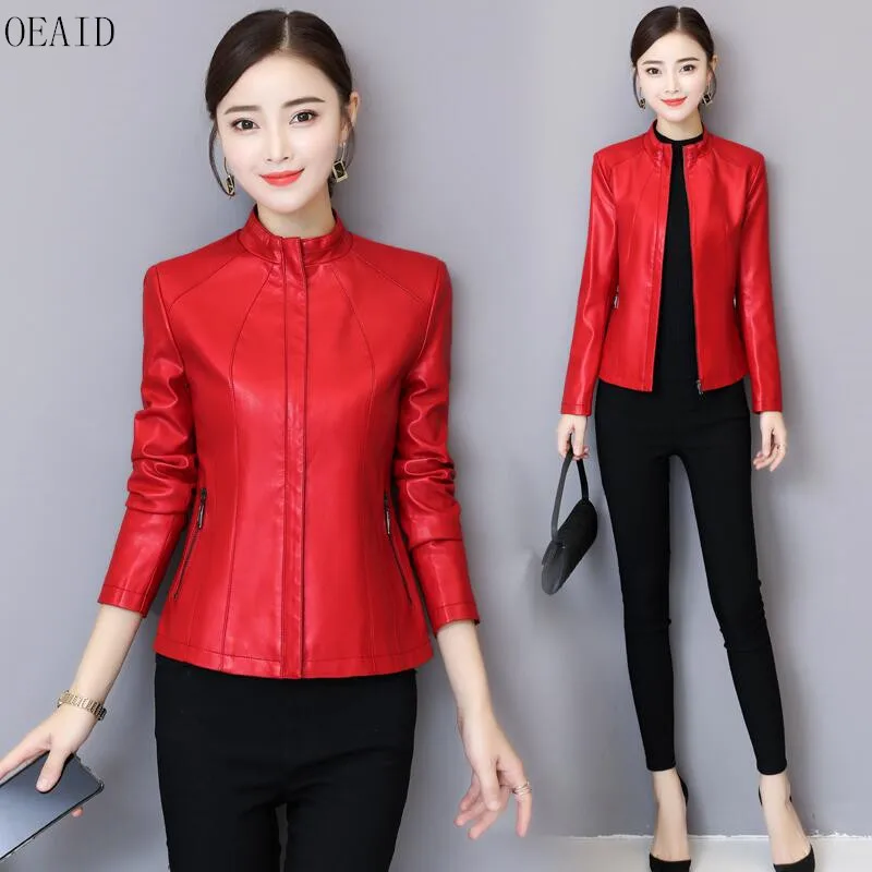 Big Size Leather Jacket Women 2019 New Leather Coat Women Spring And Autumn Short Slim Motorcycle Female Leather Clothing OEAID
Big Size Leather Jacket Women 2019 New Leather Coat Women Spring And Autumn Short Slim Motorcycle Female Leather Clothing OEAID