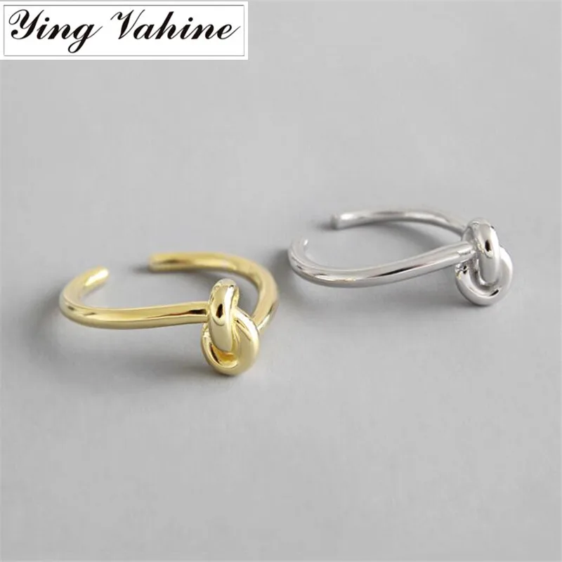 ying Vahine Silver & Gold Ring 925 Sterling Silver Knot Rings for Women Simple and Elegant Jewelry
ying Vahine Silver & Gold Ring 925 Sterling Silver Knot Rings for Women Simple and Elegant Jewelry