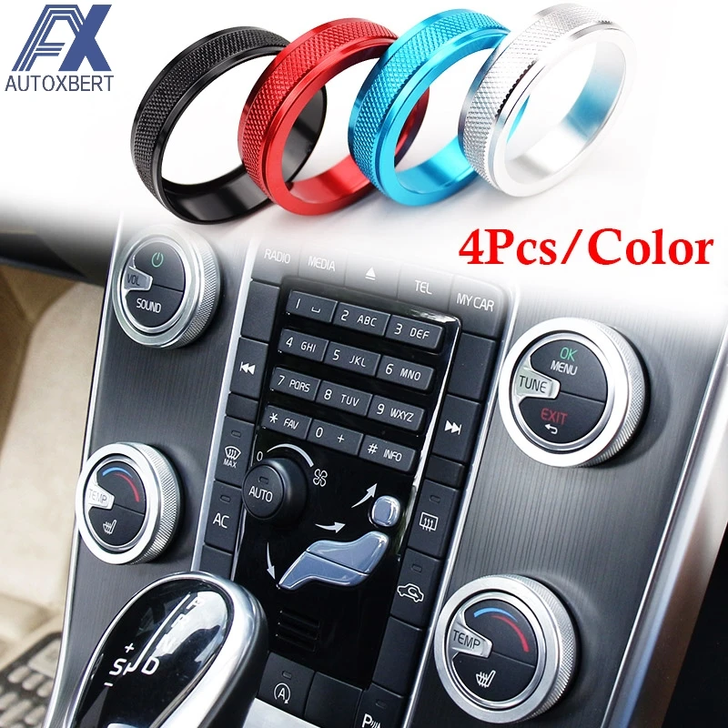 AX For VOLVO S60 V60 XC60 S80 V40 S60L V70 XC70 4pcs Air Conditioner Heat Heater Control Switch Knob Cover Trim Dials Ring
AX For VOLVO S60 V60 XC60 S80 V40 S60L V70 XC70 4pcs Air Conditioner Heat Heater Control Switch Knob Cover Trim Dials Ring