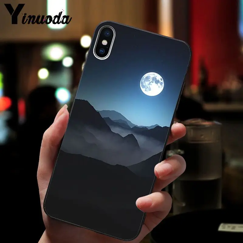 Starry sky moon
