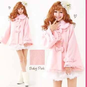 Winter new sweet princess batwing sleeve wool coat Japan style fashion loose cloak women woolen outerwear lady cute bow blends
Winter new sweet princess batwing sleeve wool coat Japan style fashion loose cloak women woolen outerwear lady cute bow blends