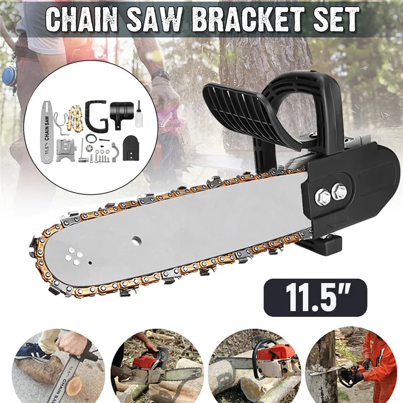 11.5 Inch Woodworking Angle Grinder Chainsaw Bracket Kit Steel Chain Saw Stand Bracket Set Change Angle Grinder Into Chain Saw
11.5 Inch Woodworking Angle Grinder Chainsaw Bracket Kit Steel Chain Saw Stand Bracket Set Change Angle Grinder Into Chain Saw