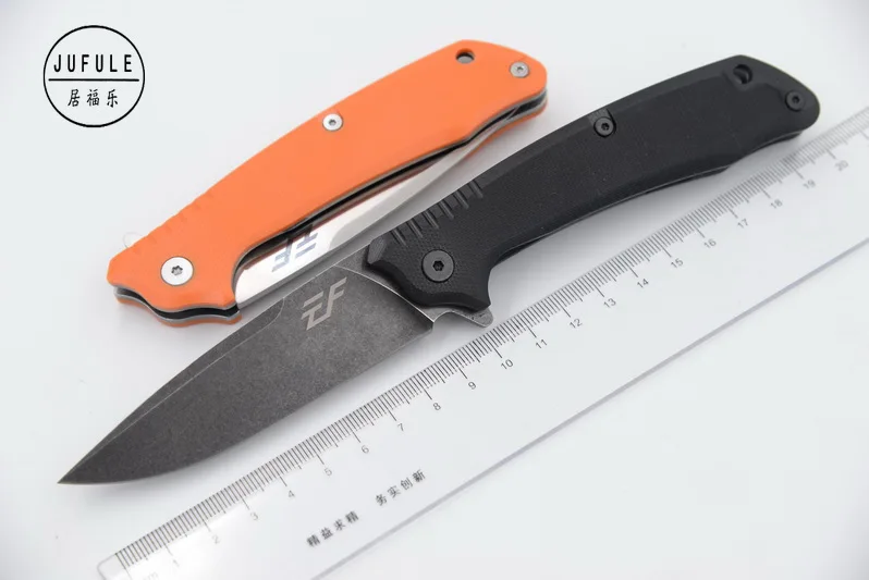 JUFULE EF1801 ball Bearing G10 handle D2 blade flipper folding camp hunt outdoor survival pocket EDC tool dinner kitchen knife
JUFULE EF1801 ball Bearing G10 handle D2 blade flipper folding camp hunt outdoor survival pocket EDC tool dinner kitchen knife
