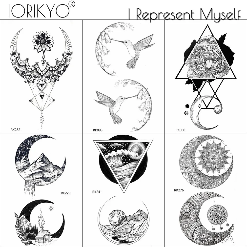 3D Black Temporary Tattoos Stickers Body Arm Triangle Moon Women Fake Tattoo Hummingbird Men Hands Art Waterproof Tatto Supplies
3D Black Temporary Tattoos Stickers Body Arm Triangle Moon Women Fake Tattoo Hummingbird Men Hands Art Waterproof Tatto Supplies