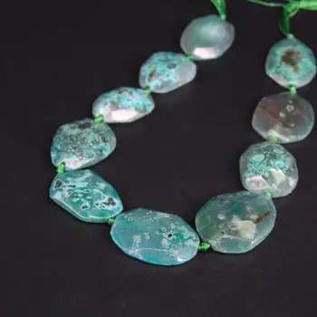 Approx10PCS/strand Green Large Size Raw Agates Faceted Nugget Slice Loose Beads,Natural Stone Cut Slab Pendants Jewelry Making
Approx10PCS/strand Green Large Size Raw Agates Faceted Nugget Slice Loose Beads,Natural Stone Cut Slab Pendants Jewelry Making