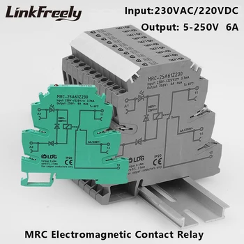 MRC-25A61Z230 PLC Electromagnetic Contact Interface Relay Module 230VAC/220VDC Programmable Voltage Relay Control Board 6A 
MRC-25A61Z230 PLC Electromagnetic Contact Interface Relay Module 230VAC/220VDC Programmable Voltage Relay Control Board 6A