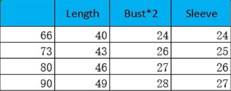 size for dress