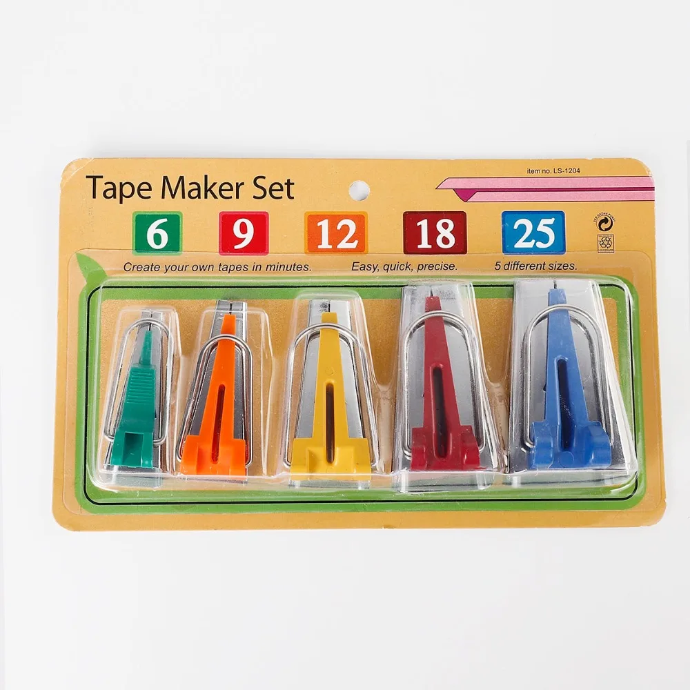Bias Tape Makers Sewing Machine Tools Pick Size 6mm/9mm/12mm/18mm/25mm Bias Binding Tape Maker Sewing Accessories 
Bias Tape Makers Sewing Machine Tools Pick Size 6mm/9mm/12mm/18mm/25mm Bias Binding Tape Maker Sewing Accessories