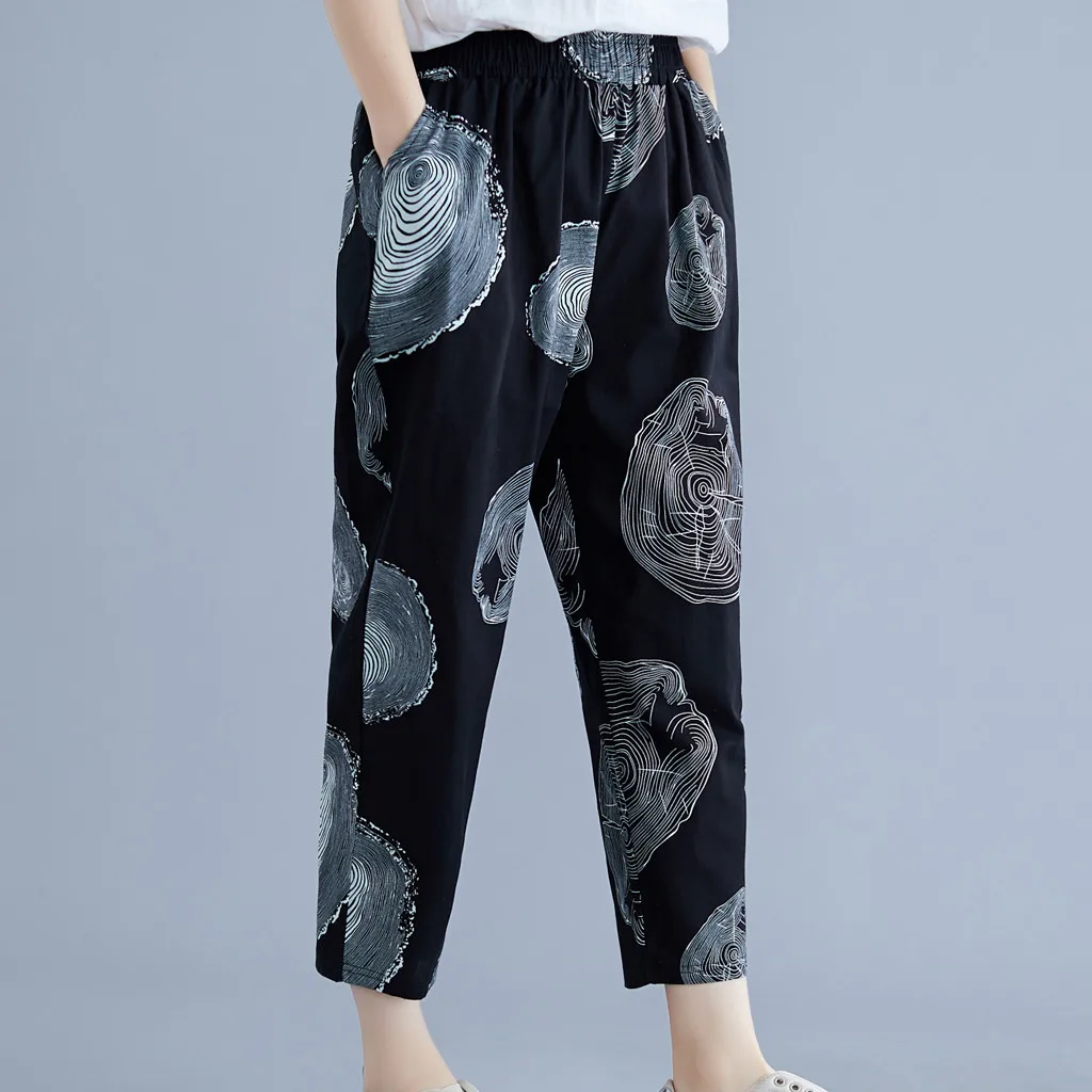 feitong Women Casual Loose Cotton and Linen Print Trousers Loose Pant pantacourt femme t combinaison femme ropa femenina
feitong Women Casual Loose Cotton and Linen Print Trousers Loose Pant pantacourt femme t combinaison femme ropa femenina