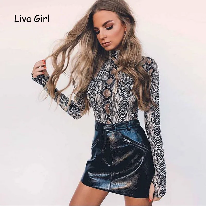 Sexy NEW Snake Print O Neck Bodycon Bodysuits Night Club Bandage Rompers Women Jumpsuits Full Sleeve Playsuits
Sexy NEW Snake Print O Neck Bodycon Bodysuits Night Club Bandage Rompers Women Jumpsuits Full Sleeve Playsuits