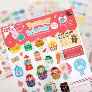 Free ship!1lot=10set(120pc)!Afrocat Yummy Friends cute decoration sticker/DIY Scrapbooking stickers/12pc for 1set
Free ship!1lot=10set(120pc)!Afrocat Yummy Friends cute decoration sticker/DIY Scrapbooking stickers/12pc for 1set