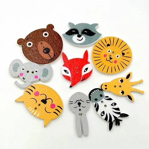 50Pcs Mixed Color Wooden Buttons Cute Animal Partten Sewing Buttons Scrapbooking Decor 2 Holes Wooden Buttons Drop Shipping
50Pcs Mixed Color Wooden Buttons Cute Animal Partten Sewing Buttons Scrapbooking Decor 2 Holes Wooden Buttons Drop Shipping