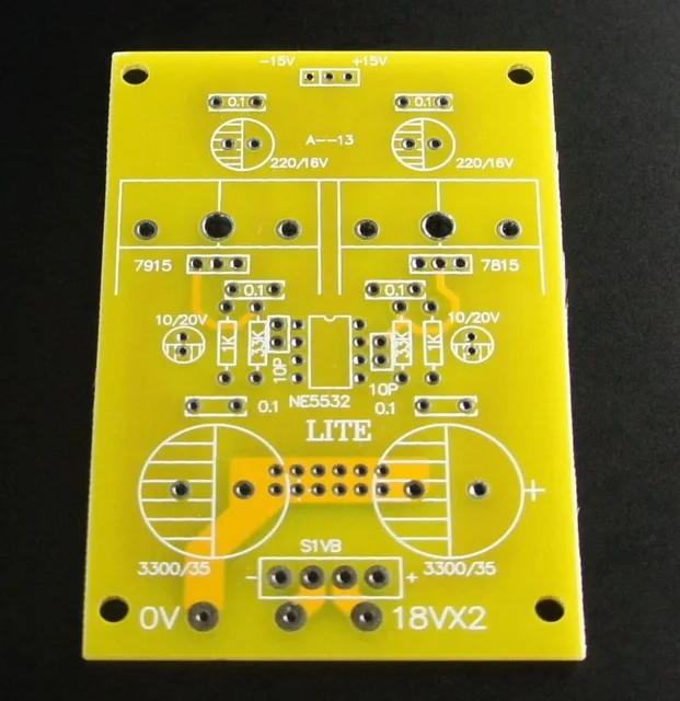 LITE A-13 PCB Power Amplifier Active Servo Regulated Power Supply Board +-15V/1A output For Audio Amp
LITE A-13 PCB Power Amplifier Active Servo Regulated Power Supply Board +-15V/1A output For Audio Amp