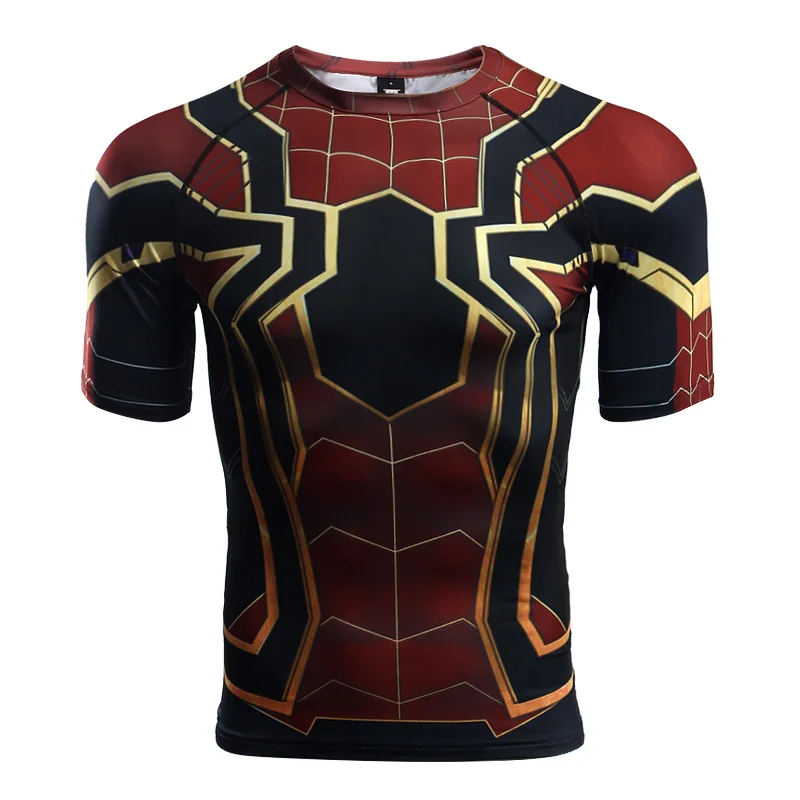 Men's Fashion Compression Tights Short Sleeve Training Workout Round Necks 3D Spiderman Fitness Tee Shirts Apparel shirt
Men's Fashion Compression Tights Short Sleeve Training Workout Round Necks 3D Spiderman Fitness Tee Shirts Apparel shirt