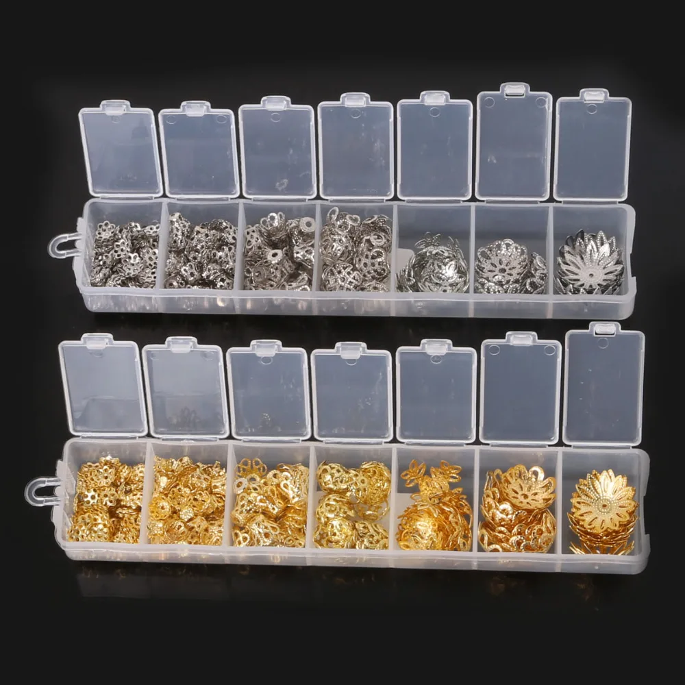 New Arrival 300Pcs/lot Mixed Style Antique Gold/Rhodium Color Flower Bead End Caps For Jewelry Making Findings DIY Accessories
New Arrival 300Pcs/lot Mixed Style Antique Gold/Rhodium Color Flower Bead End Caps For Jewelry Making Findings DIY Accessories