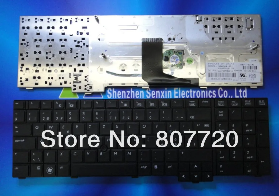 100%brand new SW(Switzerland) keyboard 598044-BG1,597582-BG1 forHP 8740 8740W 8740P
100%brand new SW(Switzerland) keyboard 598044-BG1,597582-BG1 forHP 8740 8740W 8740P