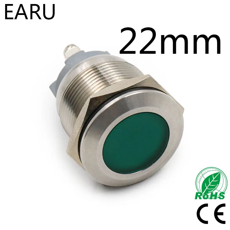 22mm IP67 Waterproof LED Metal Indicator Lamp Light Signal Pilot Car Boat Machine Power Working Warning 5V 12V 24V 110V 220V Red
22mm IP67 Waterproof LED Metal Indicator Lamp Light Signal Pilot Car Boat Machine Power Working Warning 5V 12V 24V 110V 220V Red