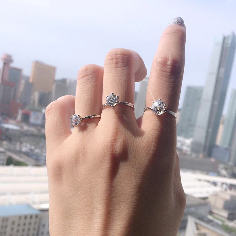 MOONROCY Drop Shipping Cubic Zirconia Jewelry Silver Color Engagement Wedding Austrian Crystal Promise Rings Gift for Women
MOONROCY Drop Shipping Cubic Zirconia Jewelry Silver Color Engagement Wedding Austrian Crystal Promise Rings Gift for Women