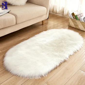 SunnyRain 1-piece Artificial Fur Sheepskin Rug For Living Room Bedroom Fluffy White Rugs Oval
SunnyRain 1-piece Artificial Fur Sheepskin Rug For Living Room Bedroom Fluffy White Rugs Oval