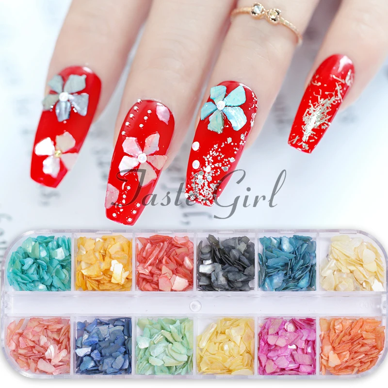12 Grids Irregular Mermaid Broken Shell Nail Glitter Sequin Holographic Abalone Slice Flake 3D Manicure Charm Polish Nails
12 Grids Irregular Mermaid Broken Shell Nail Glitter Sequin Holographic Abalone Slice Flake 3D Manicure Charm Polish Nails