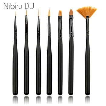 7 Styles Rhinestone Black Frosted Handle Brushes Nail Art Line Flower Painting Coating Shaping Flat Fan Angle Pen
7 Styles Rhinestone Black Frosted Handle Brushes Nail Art Line Flower Painting Coating Shaping Flat Fan Angle Pen