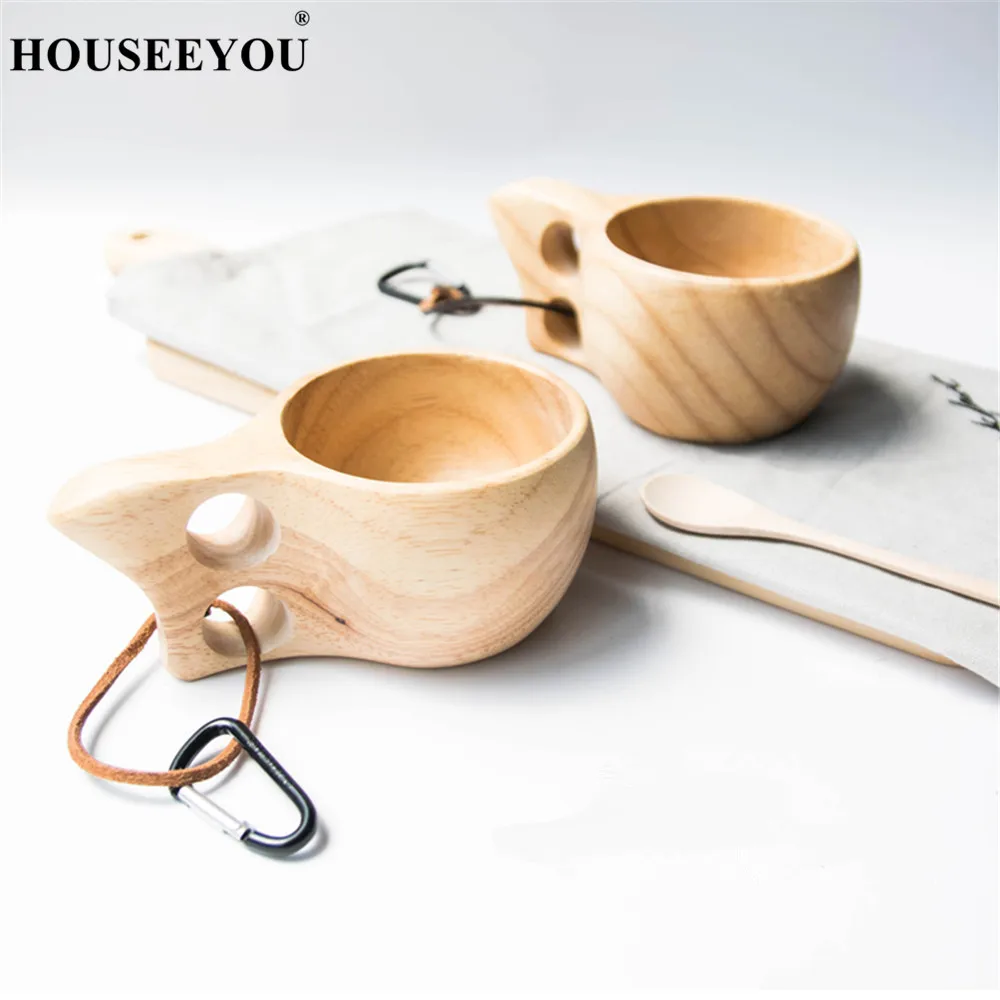 Finland Kuksa Portable Coffee Mug Rubber Wood Handle Two Hole Cowhide Rope Hook Juice Milk Tea Coffee Drinking Cup Drinkware
Finland Kuksa Portable Coffee Mug Rubber Wood Handle Two Hole Cowhide Rope Hook Juice Milk Tea Coffee Drinking Cup Drinkware