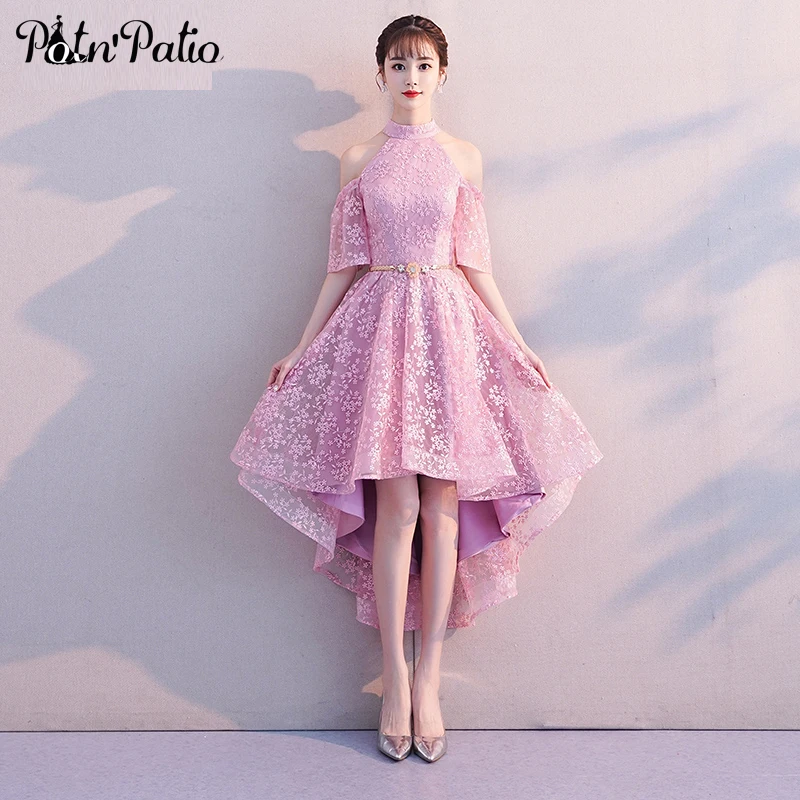 Pink Lace Graduation Dresses For 8th Grade 2019 Half Off The Shoulder High Low Prom Dresses Plus Size Special Occasion Dresses
Pink Lace Graduation Dresses For 8th Grade 2019 Half Off The Shoulder High Low Prom Dresses Plus Size Special Occasion Dresses