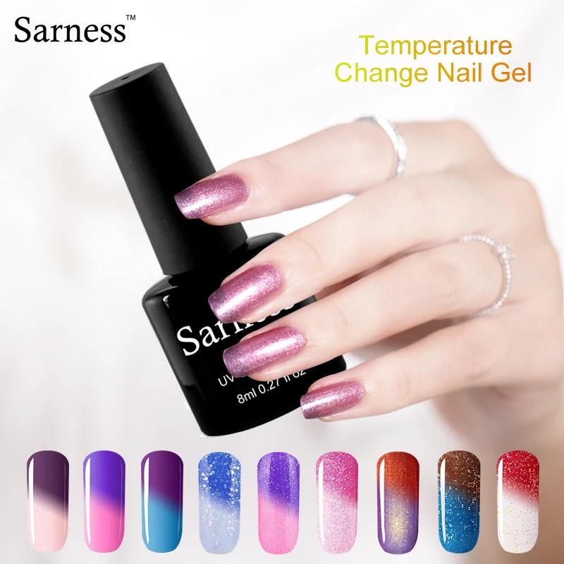 Sarness Gel Nail Polish Long Lasting Thermo UV Gel Nail Gel Varnish Temperature Change Color UV Nail Lacquer 8ml 29 Colors
Sarness Gel Nail Polish Long Lasting Thermo UV Gel Nail Gel Varnish Temperature Change Color UV Nail Lacquer 8ml 29 Colors