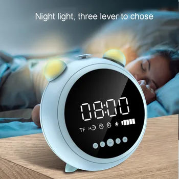 Wireless Bluetooth5.0 Speaker Alarm Clock Portable Stereo Subwoofer HiFi Speaker With Radio Function Support AUX CableTF Card
Wireless Bluetooth5.0 Speaker Alarm Clock Portable Stereo Subwoofer HiFi Speaker With Radio Function Support AUX CableTF Card