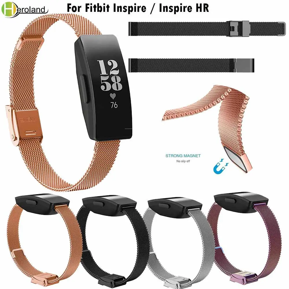 

watch band For Fitbit Inspire/Inspire HR smart Watchband wristband Steel Milanese Replacement wrist strap Bracelet Accessories