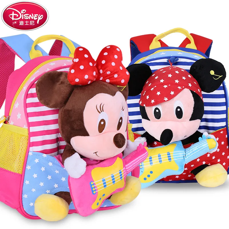 Disney kindergarten adorable bag for school Mickey Minnie 3-6 T girl boy cartoon children backpack with detachable plush doll
Disney kindergarten adorable bag for school Mickey Minnie 3-6 T girl boy cartoon children backpack with detachable plush doll