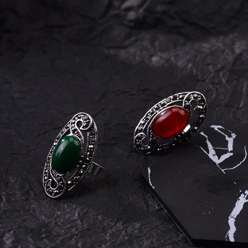 Vintage Oval Crystal Rings for Women Red Green Crystal Wedding Bride Ring Fashion Charm Finger Jewelry Accessories Bijoux Femme
Vintage Oval Crystal Rings for Women Red Green Crystal Wedding Bride Ring Fashion Charm Finger Jewelry Accessories Bijoux Femme