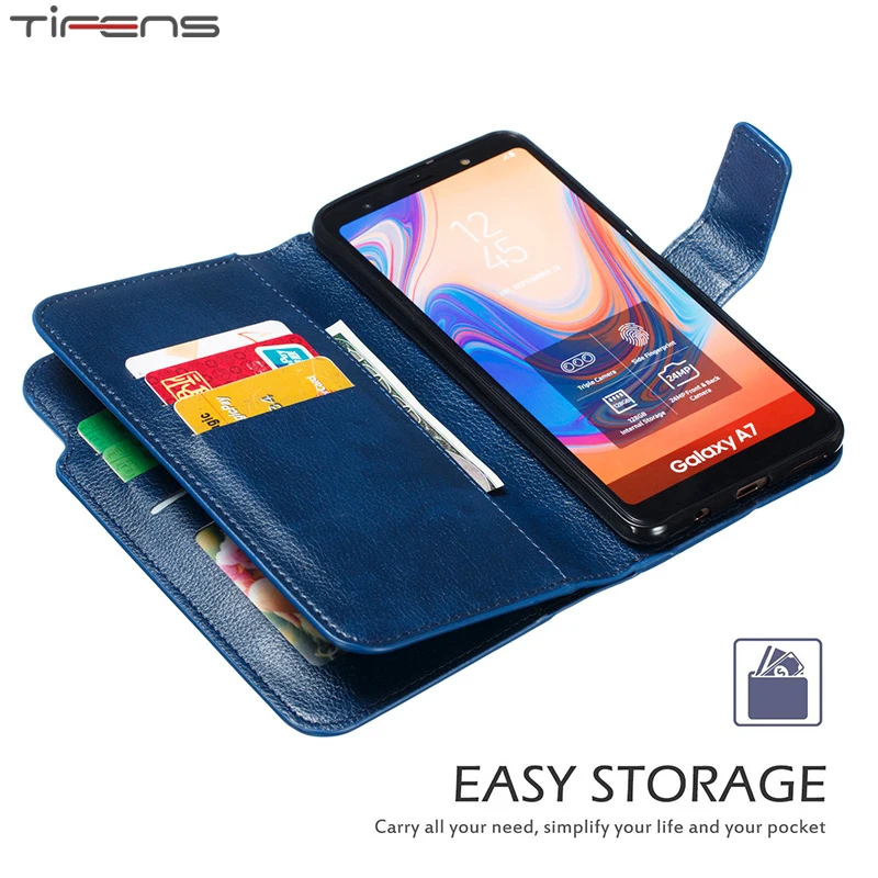 Кожаный чехол-книжка с бумажником для Samsung Galaxy A52 A72 A32 A12 A02 A51 A71 A70 A50 S A40 A30 A20 A5 A7 2017 A6