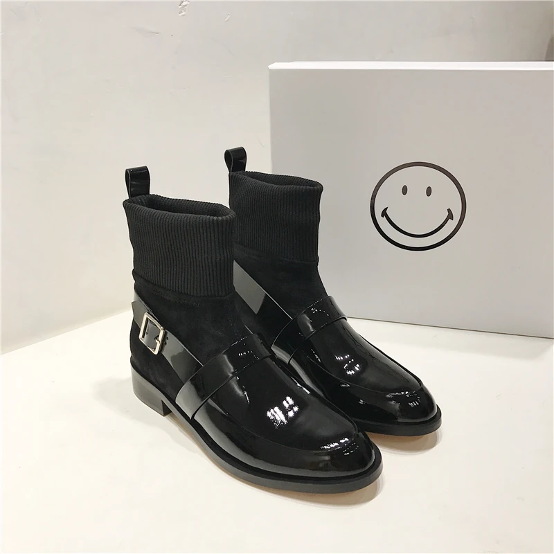 Hot 2017 Autumn Winter Shoes Woman Designer Woman Ankle Boots Mujer Leather Stretch Fabric Knight Boots Woman Casual Boots Shoes
Hot 2017 Autumn Winter Shoes Woman Designer Woman Ankle Boots Mujer Leather Stretch Fabric Knight Boots Woman Casual Boots Shoes