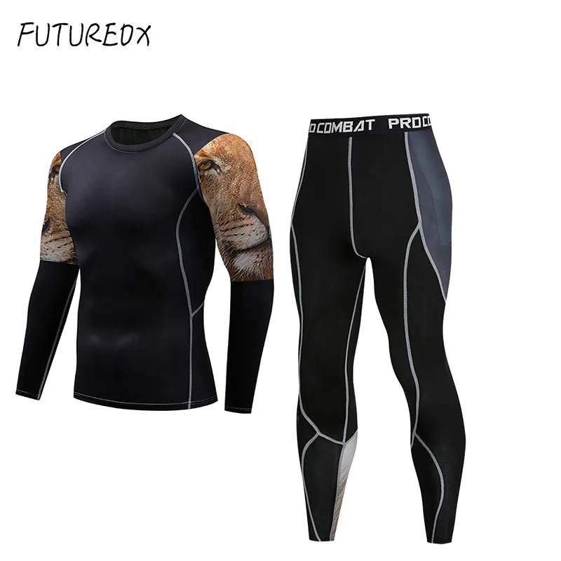 Lion Head men's new compression shirt Lycra long-sleeved T-shirt trousers suit suit fitness bodybuilding MMA quick-drying
Lion Head men's new compression shirt Lycra long-sleeved T-shirt trousers suit suit fitness bodybuilding MMA quick-drying