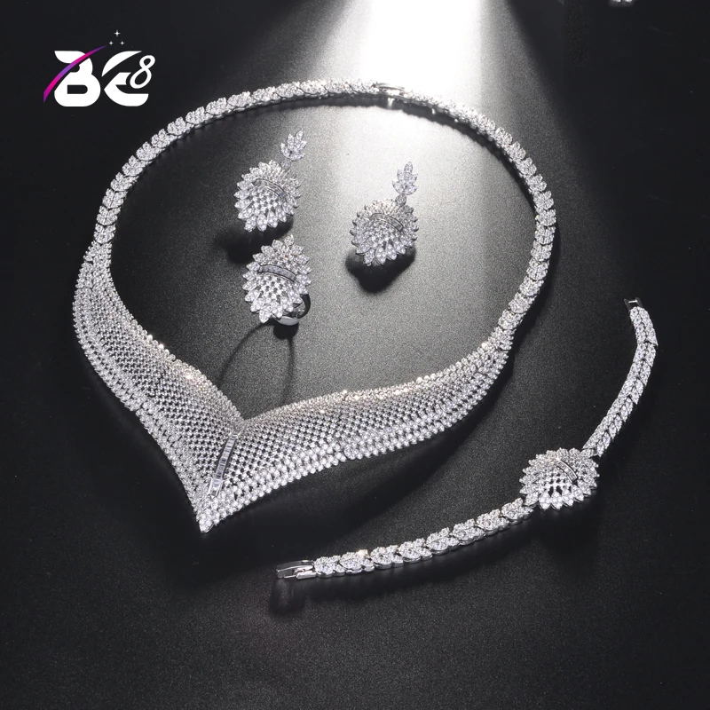 Be 8 Luxury Bridal Wedding Jewelry Sets for Women New Sparkling AAA Zircon Paved Copper Fashion Bridesmaid Jewelry Set S208
Be 8 Luxury Bridal Wedding Jewelry Sets for Women New Sparkling AAA Zircon Paved Copper Fashion Bridesmaid Jewelry Set S208
